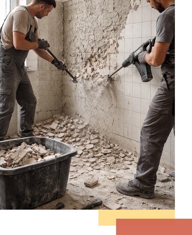 Демонтаж плитки со стен в Еманжелинске быстро и аккуратно