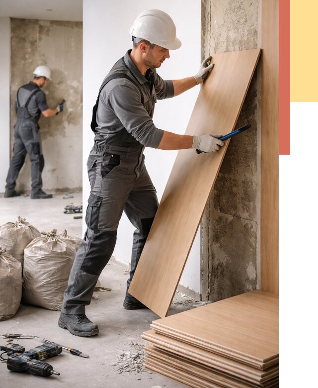 Демонтаж стеновых панелей в Еманжелинске от 3595 руб. за м² быстро и недорого | ОТДЕЛОЧНИК-Мнж