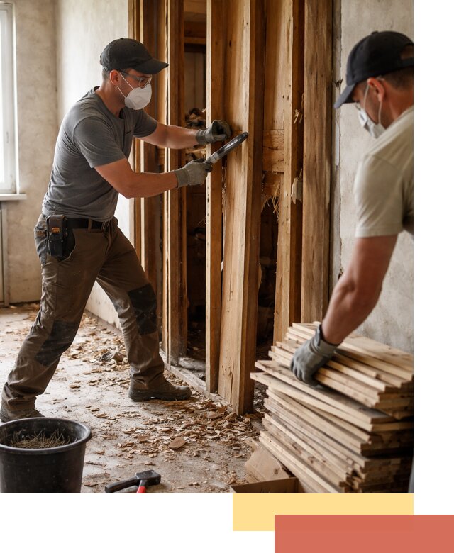 Демонтаж деревянных перегородок в Еманжелинске быстро и аккуратно