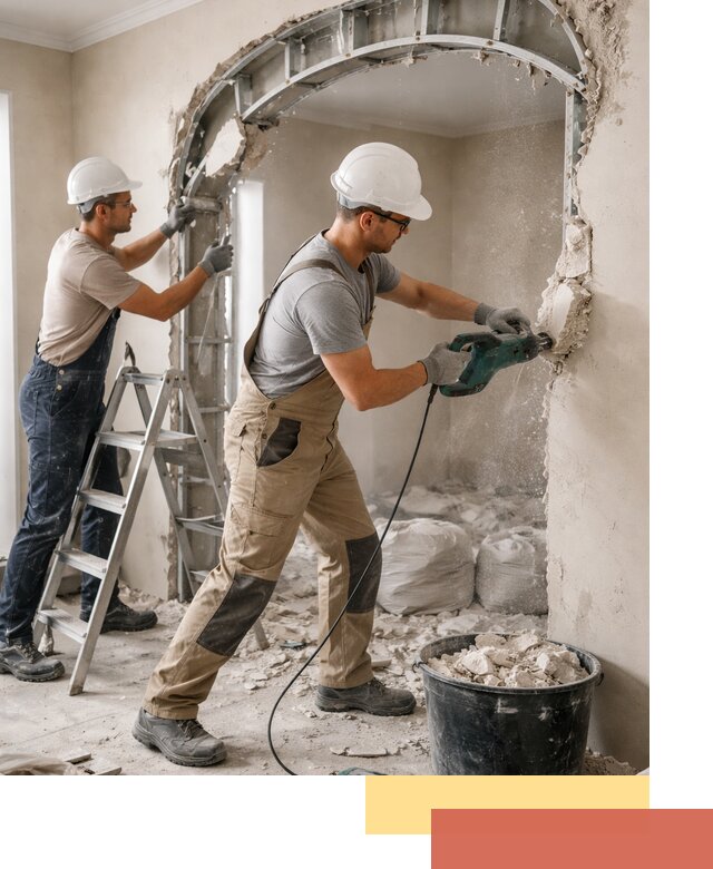 Демонтаж гипсокартонной арки в Еманжелинске быстро и аккуратно