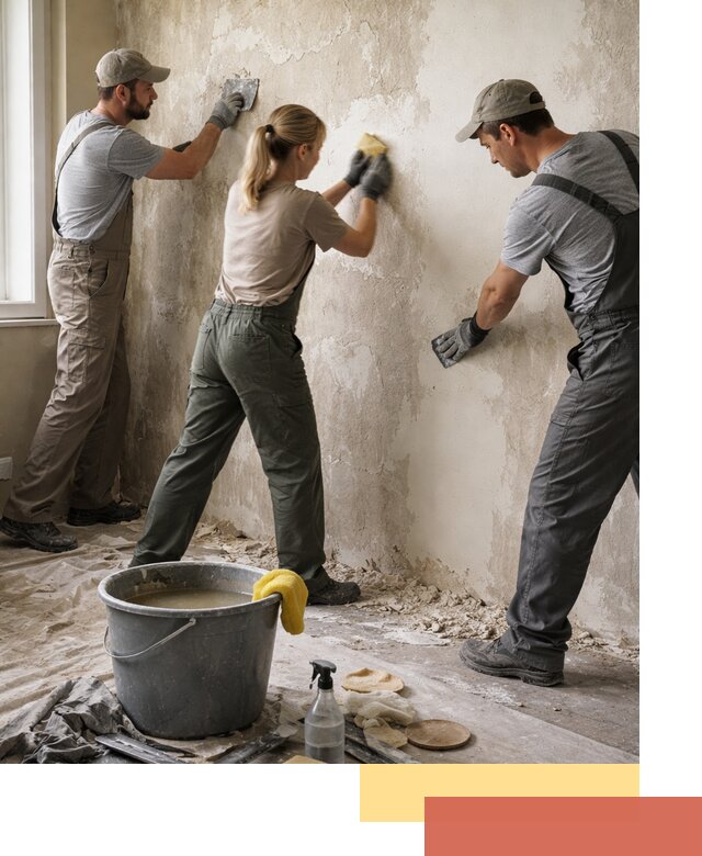 Очистка стен от клея и грунтовки в Еманжелинске качественно и быстро