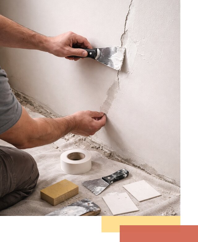 Заделка трещин и сколов в стенах и потолках в Еманжелинске