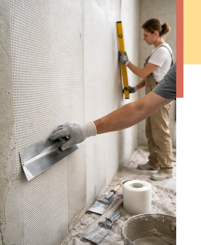 Армирование стен стеклосеткой в Еманжелинске от 3287 руб. под ключ | ОТДЕЛОЧНИК-Мнж