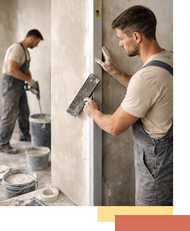 Выведение углов стен в Еманжелинске: монтаж и оштукатуривание