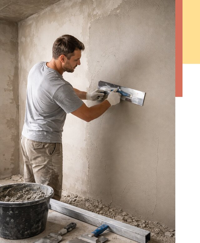 Штукатурка стен без маяков в Еманжелинске от 7395 руб/м2 — услуги и цена | ОТДЕЛОЧНИК-Мнж