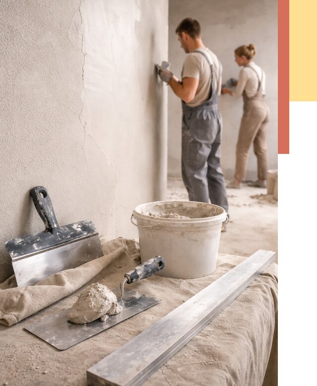 Штукатурка стен гипсовая в Еманжелинске от 4622 руб/м2 — быстро и недорого | ОТДЕЛОЧНИК-Мнж