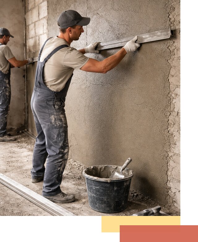 Штукатурка стен цементно-песчаная в Еманжелинске профессионально