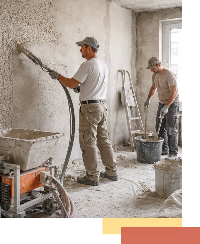 Машинная штукатурка стен в Еманжелинске — быстро и качественно