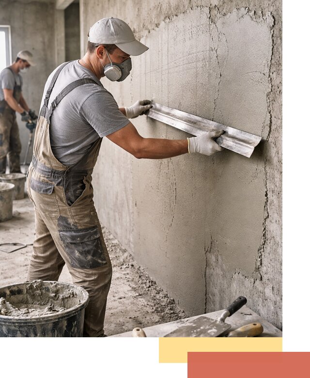 Штукатурка бетонных стен в Еманжелинске качественно и долговечно