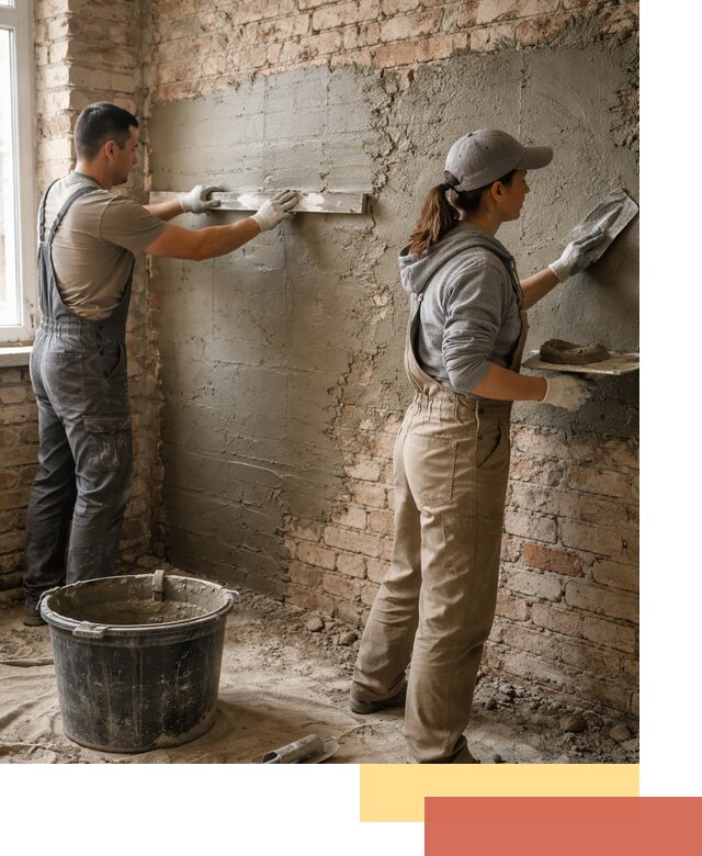 Штукатурка кирпичных стен в Еманжелинске — качественно и надежно