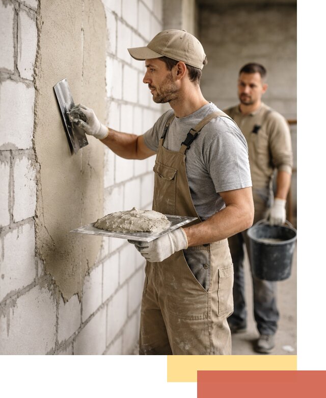 Штукатурка стен из газобетона в Еманжелинске под ключ