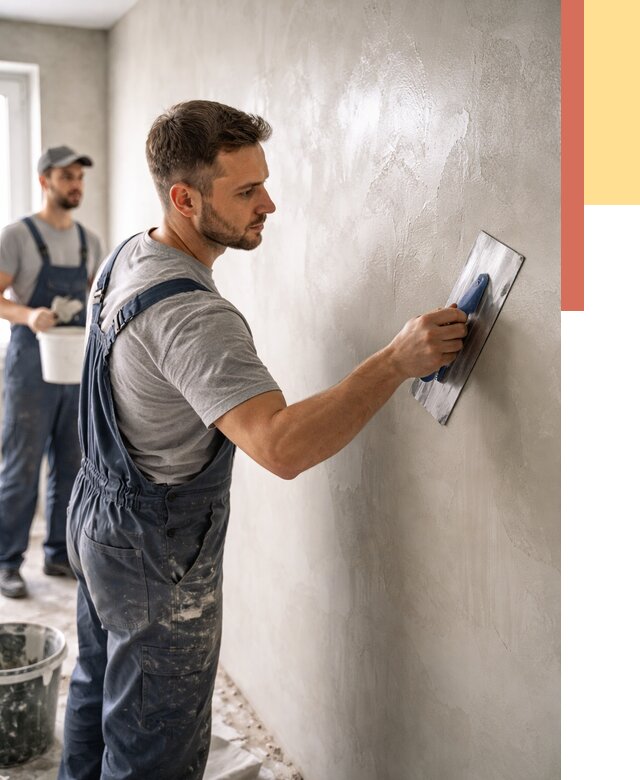 Глянцевание штукатурки стен в Еманжелинске от 7703 руб. — услуги и затирка | ОТДЕЛОЧНИК-Мнж