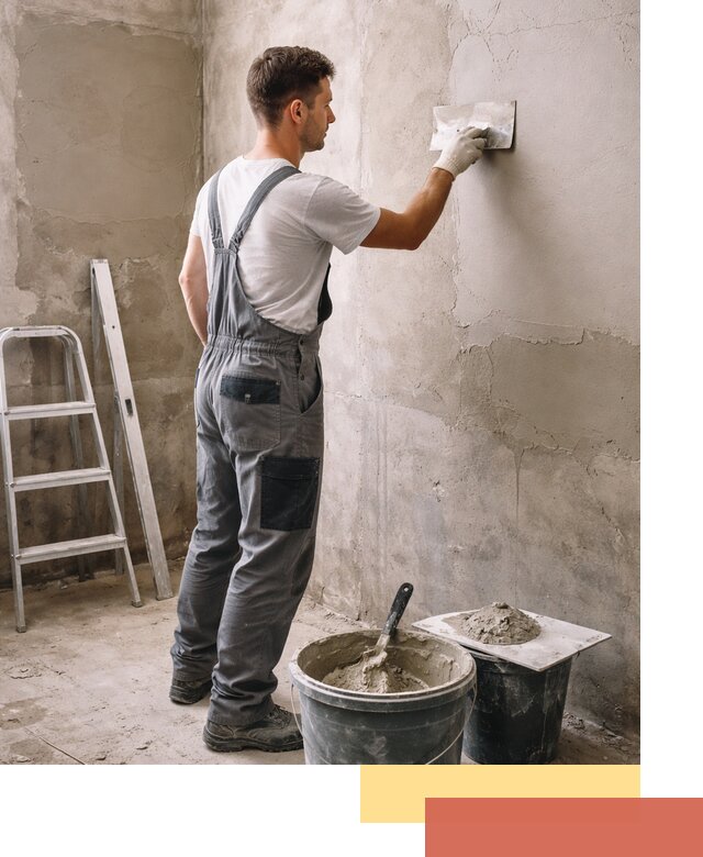 Штукатурка стен в ванной под ключ в Еманжелинске