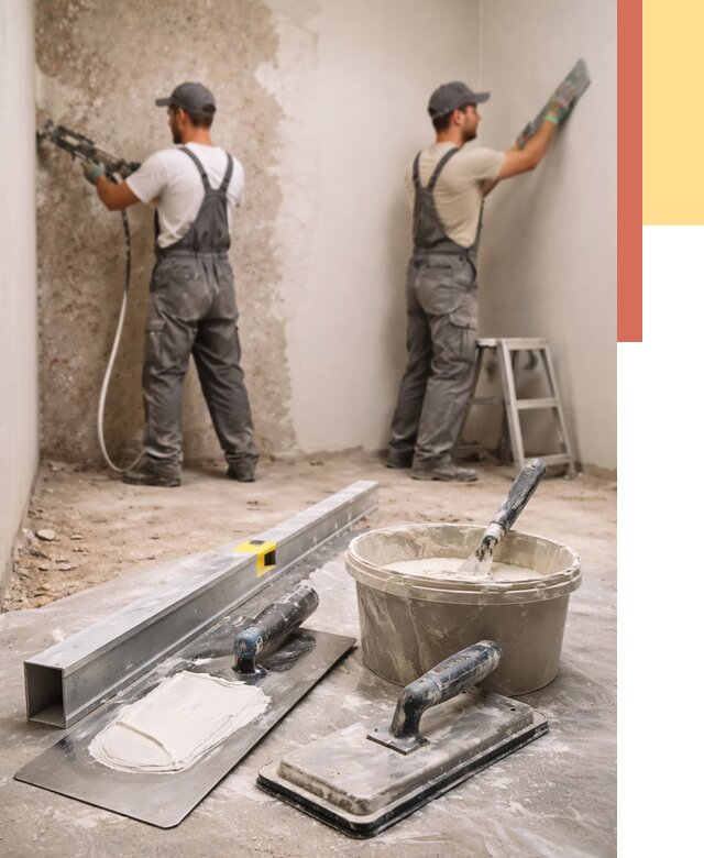 Штукатурка стен под обои в Еманжелинске от 4622 руб./м2 — выравнивание под обои | ОТДЕЛОЧНИК-Мнж