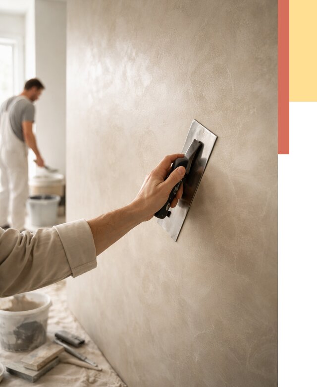 Венецианская штукатурка в Еманжелинске от 3595 руб/м² — нанесение стен под ключ | ОТДЕЛОЧНИК-Мнж