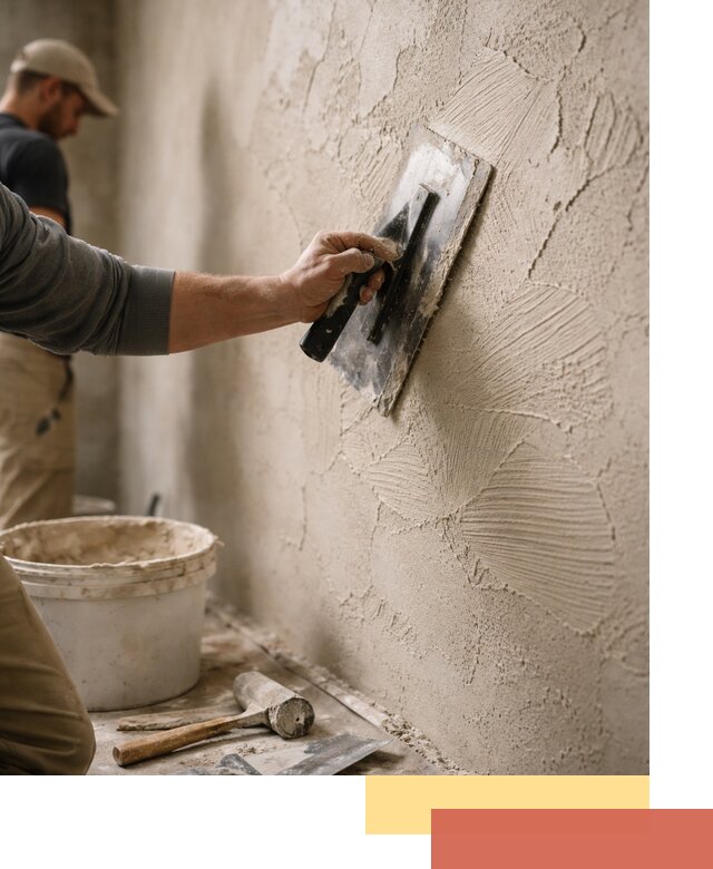 Фактурная штукатурка стен в Еманжелинске — монтаж, отделка, реставрация