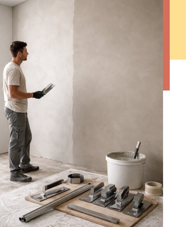 Нанесение микроцемента на стены в Еманжелинске от 3287 руб./м2 под ключ | ОТДЕЛОЧНИК-Мнж