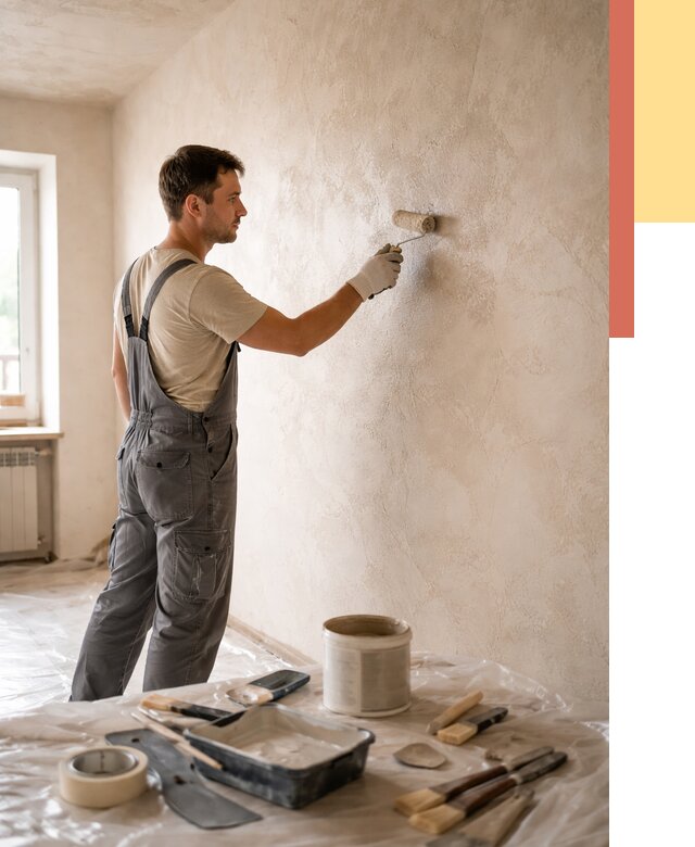 Нанесение лессирующей краски по декоративке в Еманжелинске от 1797 руб. | ОТДЕЛОЧНИК-Мнж