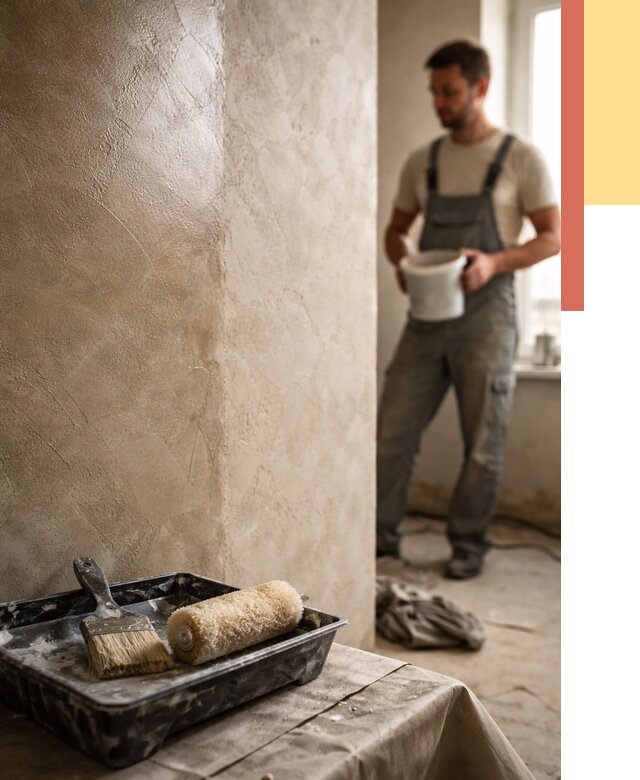 Нанесение воска на штукатурку в Еманжелинске от 3595 руб. | Услуги ОТДЕЛОЧНИК-Мнж