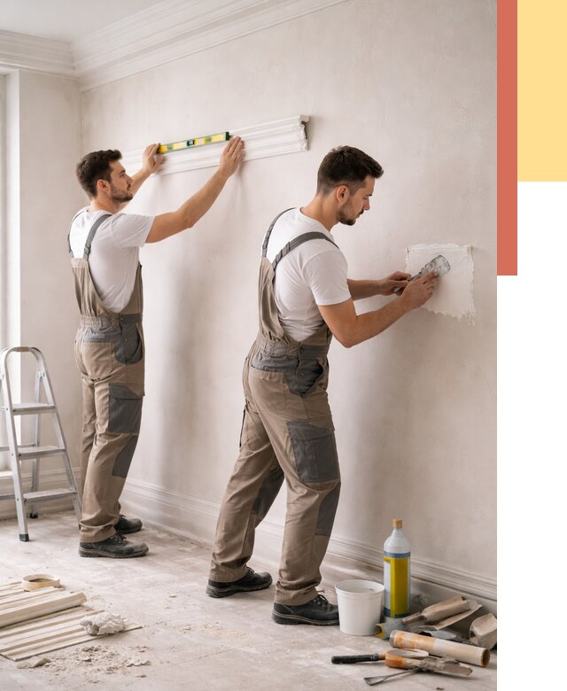 Монтаж лепнины на стены в Еманжелинске от 4622 руб. — недорого, быстро | ОТДЕЛОЧНИК-Мнж