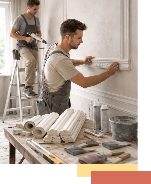 Монтаж лепнины на стены в Еманжелинске профессионально и качественно