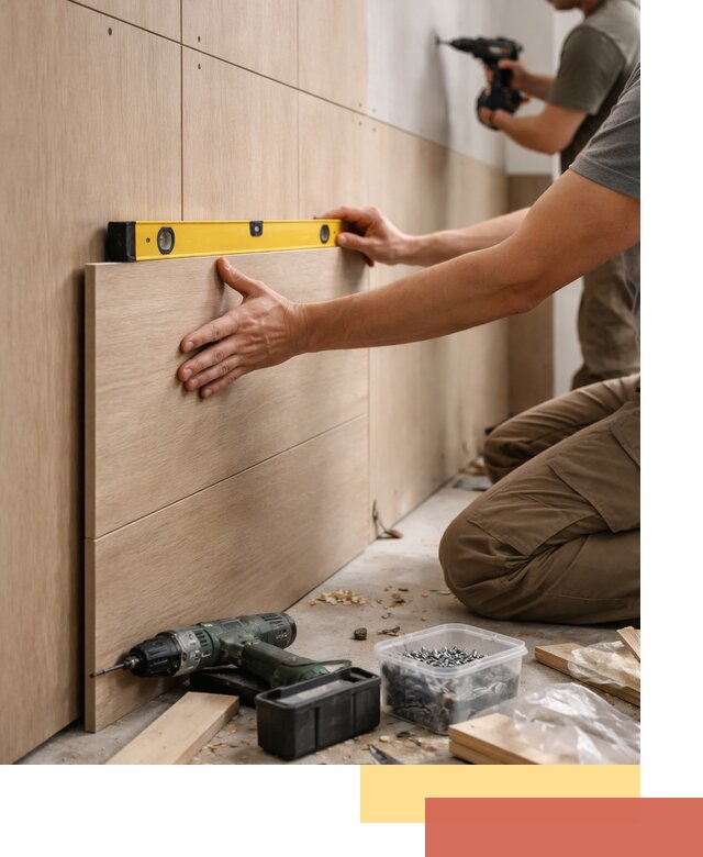 Профессиональный монтаж МДФ панелей на стены в Еманжелинске