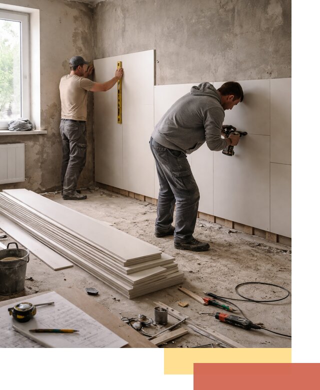 Монтаж ПВХ панелей на стены в Еманжелинске качественно и быстро