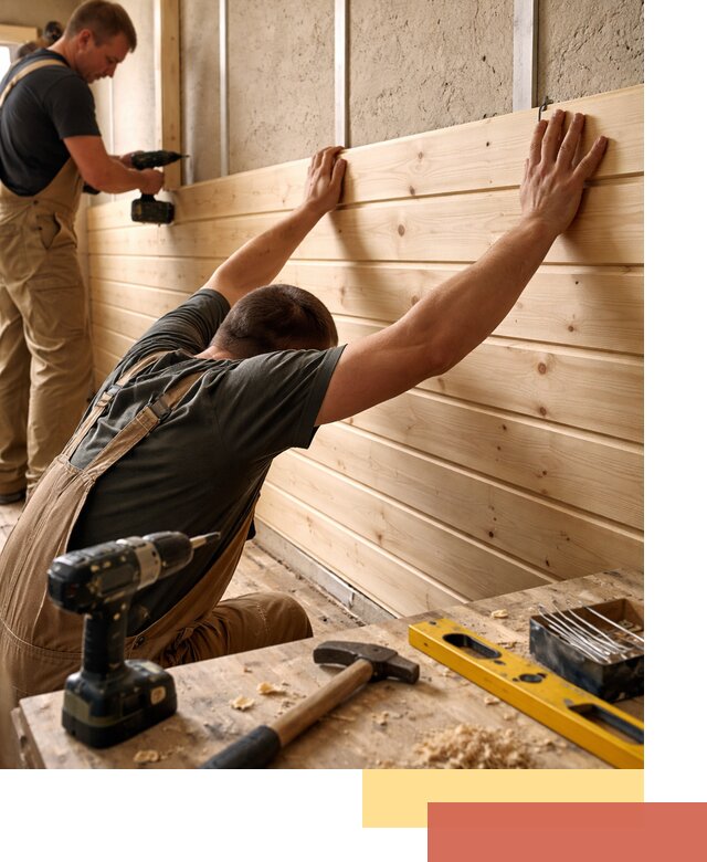 Монтаж деревянной вагонки на стены в Еманжелинске быстро и качественно