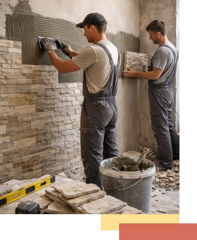 Монтаж искусственного камня в Еманжелинске — облицовка стен и фасадов