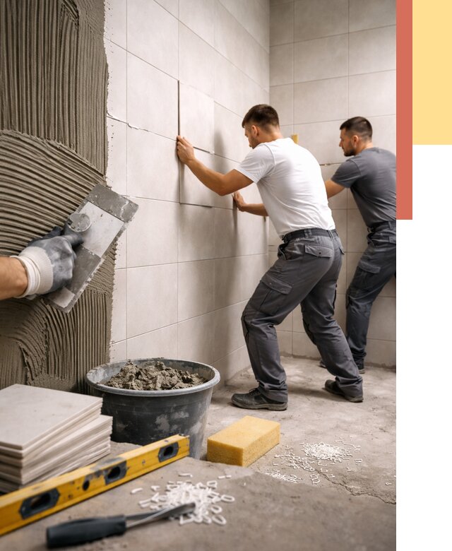 Укладка плитки на стены в Еманжелинске от 873 руб. — качественно и недорого | ОТДЕЛОЧНИК-Мнж