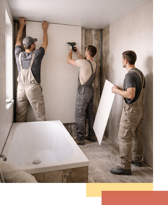 Отделка ванной панели ПВХ профессионально в Еманжелинске