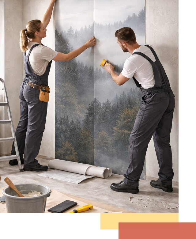 Поклейка фотообоев профессионально в Еманжелинске под ключ