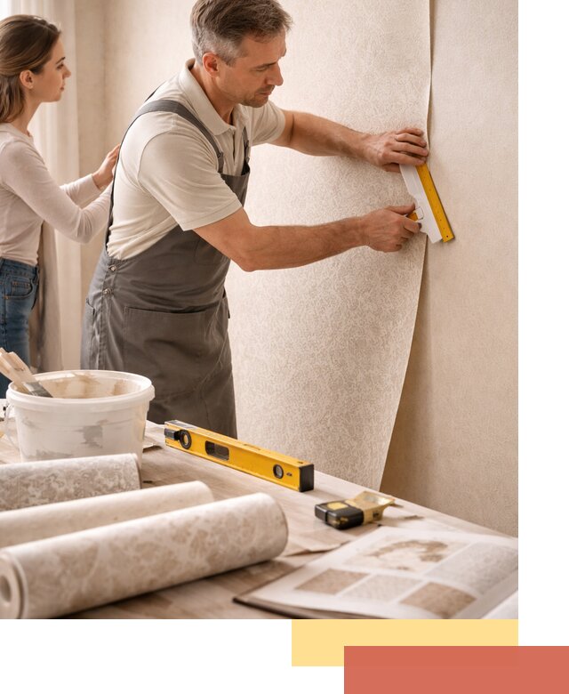 Поклейка обоев с подбором рисунка в Еманжелинске