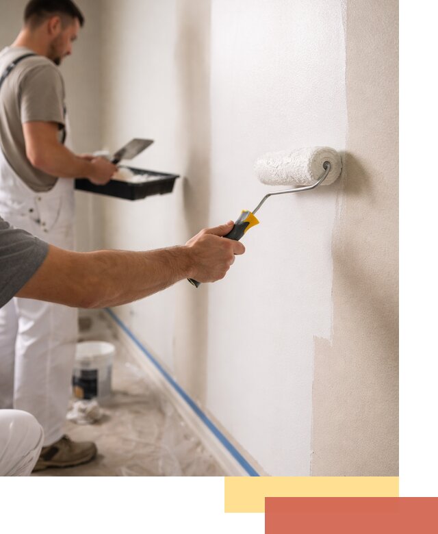 Покраска стен акриловой краской профессионально в Еманжелинске