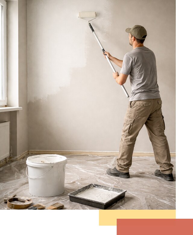 Покраска стен латексной краской в Еманжелинске качественно и быстро