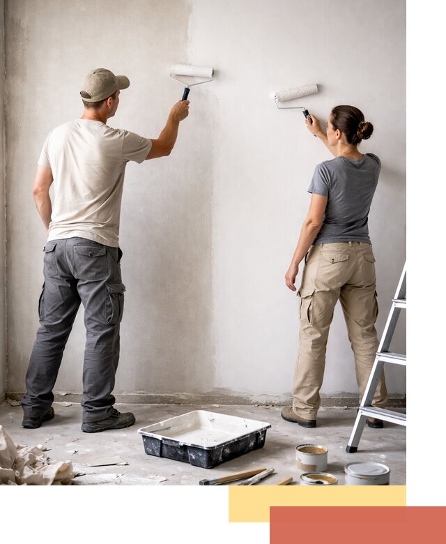 Окраска стен по стеклохолсту в Еманжелинске качественно и долговечно