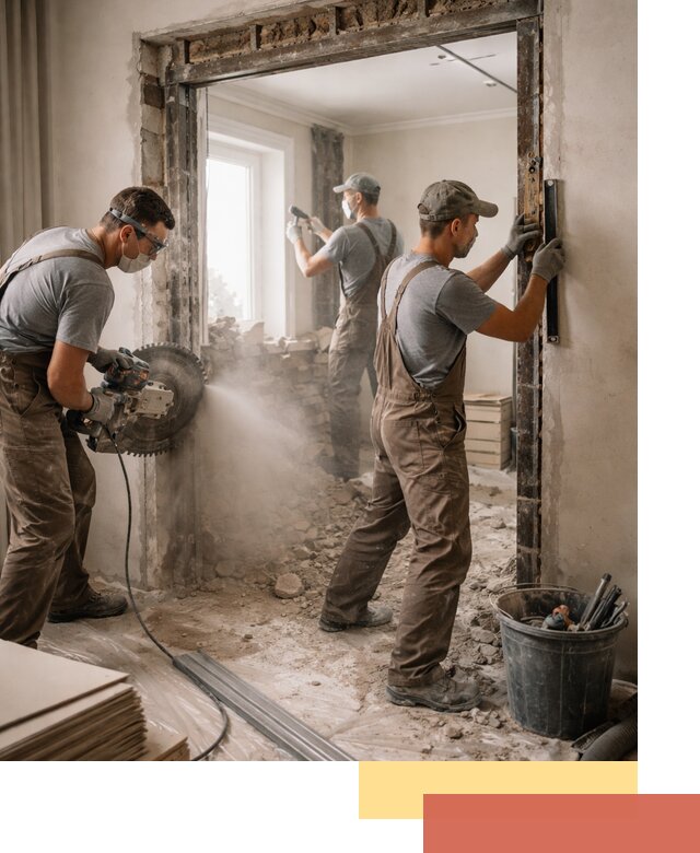 Расширение дверного проема под установку новой двери в Еманжелинске