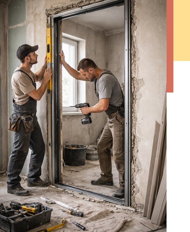 Закладка дверного проема в Еманжелинске от 3595 руб. — быстро и недорого | ОТДЕЛОЧНИК-Мнж