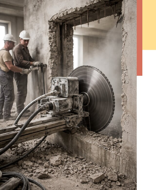 Алмазная резка проемов в Еманжелинске от 4622 руб. быстро и недорого | ОТДЕЛОЧНИК-Мнж