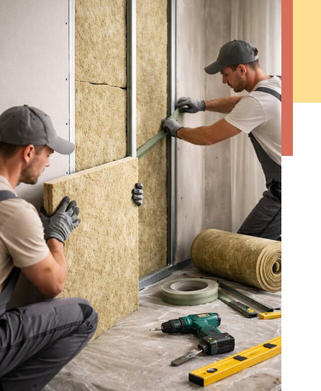 Шумоизоляция стен в Еманжелинске под ключ от 1900 руб. | ОТДЕЛОЧНИК-Мнж