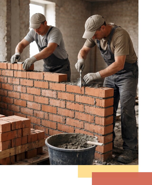 Кладка кирпичных перегородок под ключ в Еманжелинске