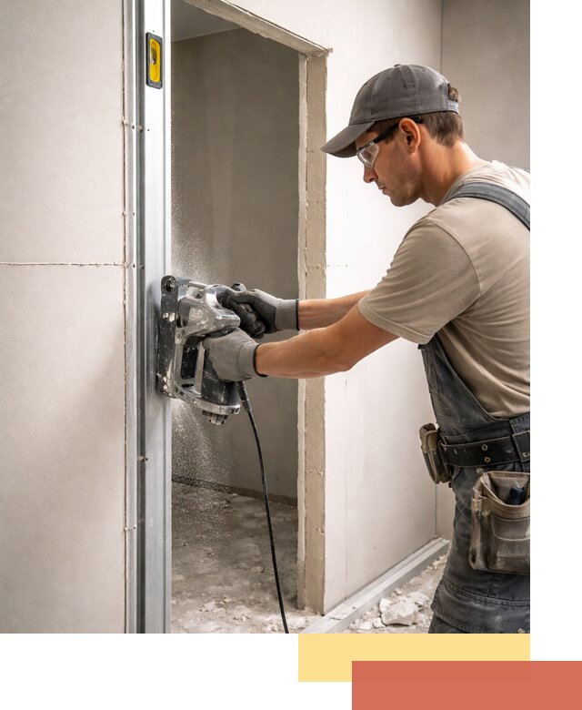 Устройство дверного проема в перегородке в Еманжелинске