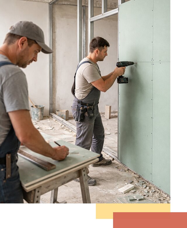 Перегородки из влагостойкого гипсокартона под ключ в Еманжелинске