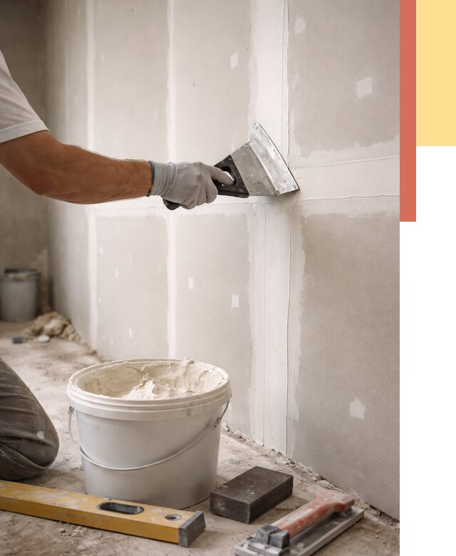 Шпаклевка перегородок из гипсокартона в Еманжелинске от 2568 руб. — услуги ОТДЕЛОЧНИК-Мнж