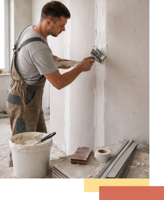 Шпаклевка перегородок из гипсокартона в Еманжелинске качественно и быстро