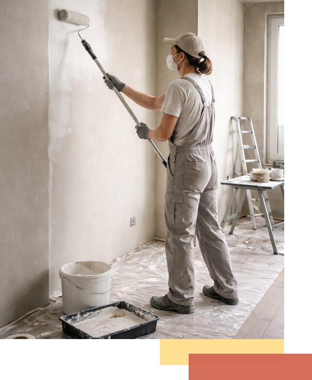 Покраска перегородок из гипсокартона в Еманжелинске качественно и недорого