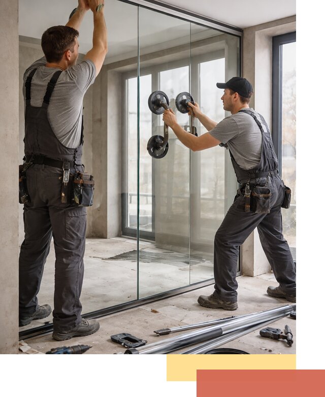 Цельностеклянные перегородки под ключ в Еманжелинске