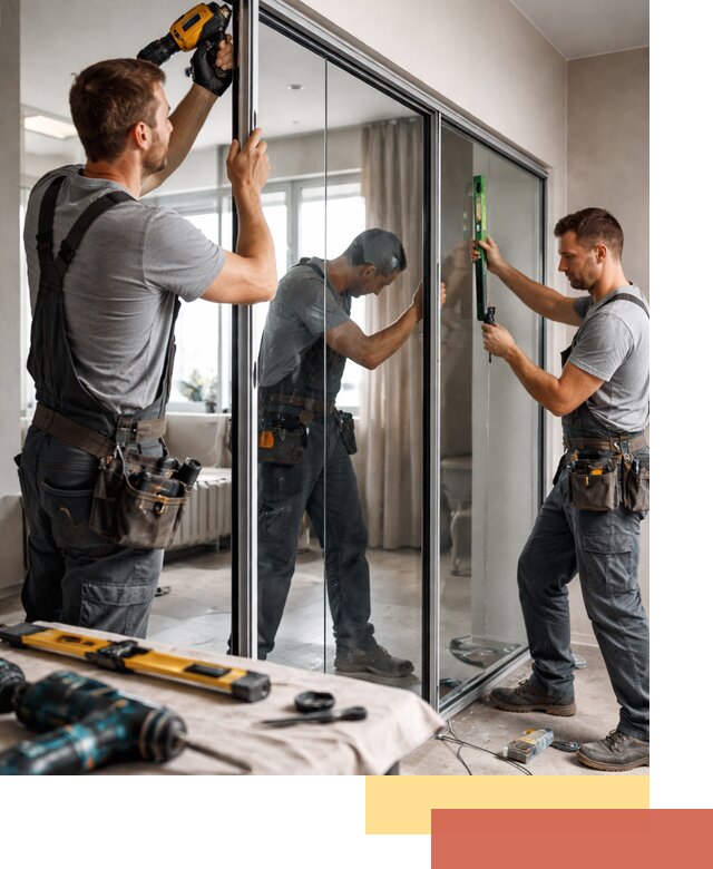 Каркасные стеклянные перегородки под ключ в Еманжелинске