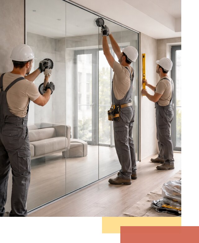 Перегородки из закаленного стекла в Еманжелинске для офисов и квартир