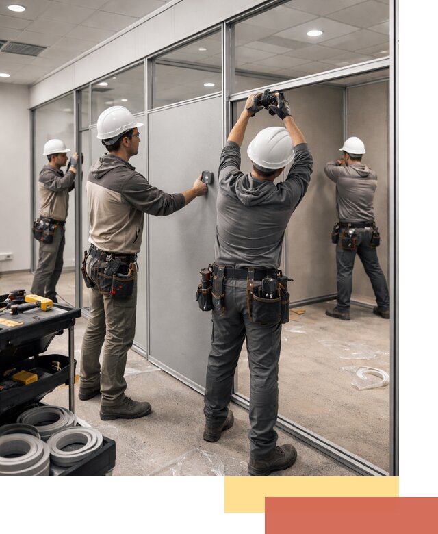 Мобильные офисные перегородки под ключ в Еманжелинске